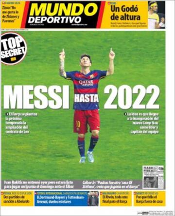 Portadas de la prensa mundial