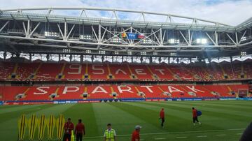 El Spartak Arena de Moscú, por dentro. 