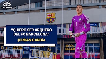 Jordan García quiere ser arquero del Barcelona.