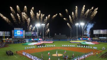 Action photo during the match Mexico vs Italia corresponding of the World Baseball Classic 2017, in Jalisco.
Foto durante el partido Mexico vs Italia correspondiente al Clasico Mundial de Beisbol 2017, en Jalisco, en la foto: Vista General Estadio de Beisbol Charros de Jalisco
09/03/2017/MEXSPORT/Cristian de Marchena