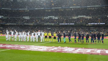 Panor&aacute;mica del Santiago Bernab&eacute;u antes del &uacute;ltimo Cl&aacute;sico entre Real Madrid y Barcelona disputado con p&uacute;blico, el 1 de marzo de 2020.