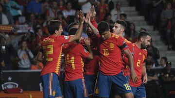 08/09/19 CLASIFICACION EUROCOPA 2020  FASE DE GRUPOS ESTADIO DE EL MOLINON  SELECCION ESPAÑOLA ESPAÑA - ISLAS FEROE  PRIMER GOL RODRIGO MORENO 1-0 ALEGRIA