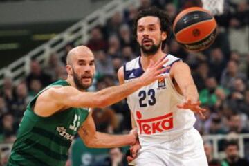 Nick Calathes y Sergio Llull.