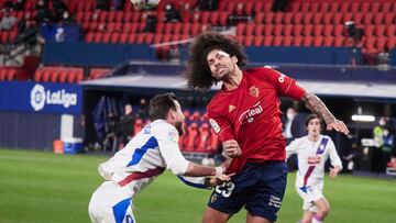 Aridane Hernandez of C.A.Osasuna in action during the spanish league, LaLiga, football match played between CA Osasuna v SD Eibar at El Sadar Stadium on february 7, 2021 in Pamplona, Navarra, Spain.
AFP7
07/02/2021 ONLY FOR USE IN SPAIN