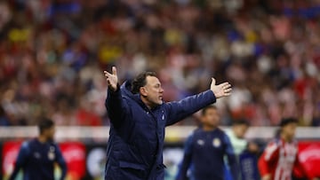 during the 6th round match between Guadalajara and America as part of the Liga BBVA MX, Torneo Clausura 2026 at Akron Stadium, on February 14, 2026 in Guadalajara, Jalisco, Mexico.