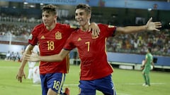 Ferran Torres, con la Selecci&oacute;n.