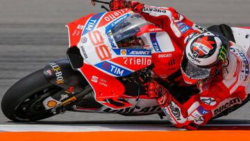 Jorge Lorenzo con la Ducati.