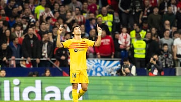 João Félix celebra el gol marcado ante el Atlético.