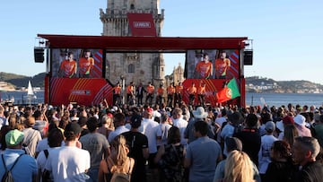 15/08/24 VUELTA CICLISTA A ESPAÑA
PRESENTACION DE LOS EQUIPOS JUNTO A LA TORRE DE BELEM EN LISBOA
EQUIPO EUSKATEL