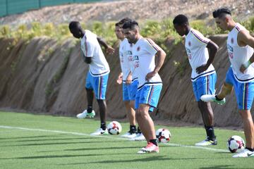 Falcao comanda el segundo entrenamiento en Murcia de cara a los amistosos ante España y Camerún el 7 y 13 de junio respectivamente.