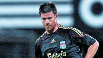 Xabi jugó 13 minutos ayer.