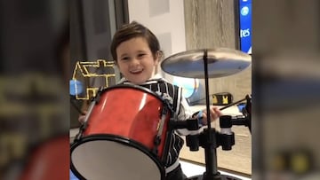 Mateo Messi estrena bateria 