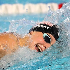 Ledecky afila para Tokio 2020: mejor marca en 1.500 libre