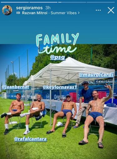 Ramos ya tiene familia en el PSG