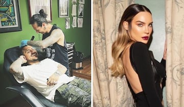 Christian Nodal se tapa otro de los tatuajes que tenía de Belinda