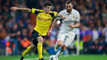 Pulisic es el primer jugador de USA en jugar un partido Champions en el Bernabéu