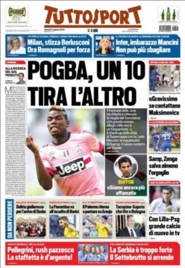 Portadas de la prensa deportiva