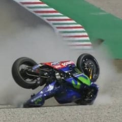 Revolcón de Maverick a 189 y mejor crono para Crutchlow