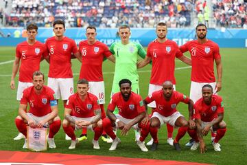 Alineación titular de Inglaterra.