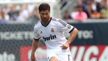 Xabi, durante la pretemporada.