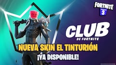 Club de Fortnite noviembre 2022: nueva skin El Tinturión ya disponible