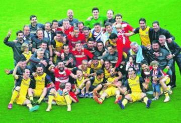 El 17 de mayo de 2014 se disputó el último partido de liga de la temporada con el título de La Liga en juego. Al Atlético le valía con no perder el encuentro, que terminó con empate a uno. El Atlético se proclamó campeón de Liga.