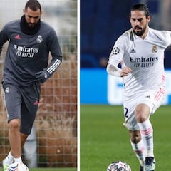El nuevo puzle de Zidane para
el derbi: Benzema, Vinicius o Isco