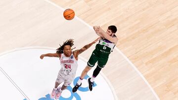 Darío Brizuela, durante el Unicaja - Galatasaray de BCL.