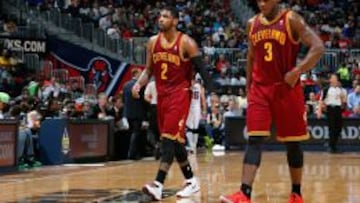 Kyrie Irving (2) y Dion Waiters (3).