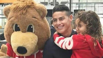 La emotiva despedida de James y su hija Salomé