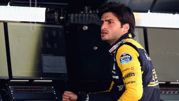 Carlos Sainz en los test de Barcelona.