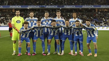 El once del Deportivo ante el Castellón.