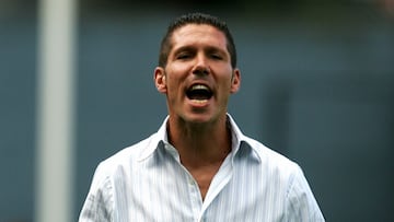 Diego "El Cholo" Simeone en su debut como entrenador.