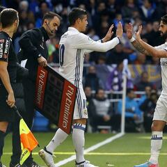 Real Madrid 1x1: James intenso, se le escapó el gol en tiro libre