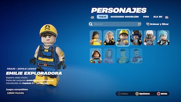 lego fortnite nueva skin gratis emilie exploradora como conseguirla