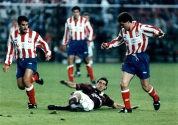 El 28 de septiembre de 1993 el Atlético de Madrid tenía que remontar el 2-1 de la ida al Hearts of Midlothian en la primera ronda de la Copa de la UEFA. Los del Manzanares ganaron 3-0 en el Calderón con goles de Pedro, Manolo y Luis García.