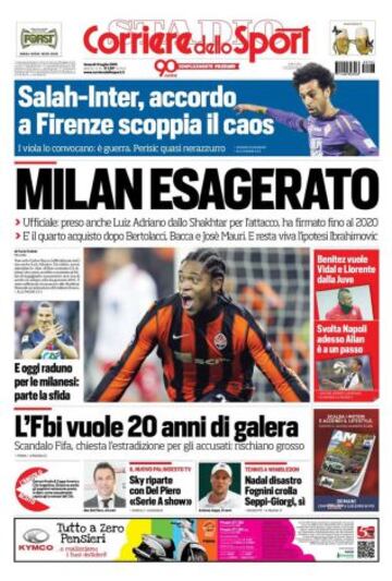 Portadas de la prensa deportiva