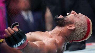 Deiveson Figueiredo tras su victoria ante Cody Garbrandt en el UFC 300.