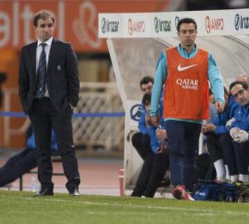 Arrasate y Xavi Hernández.