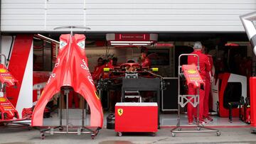 Box de Ferrari en Austria.