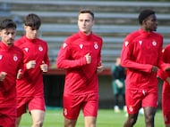 Tresaco, jugador de la Cultural, vuelve a los entrenamientos.