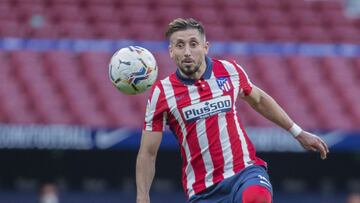 Herrera, en un partido con el Atlético.