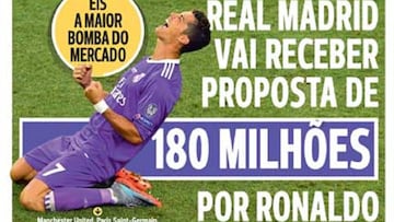 A Bola habla de ofertas de 180M€ por Cristiano Ronaldo