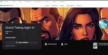 This game is a parody of the video game industry and GTA 6, and sneaked past PlayStation Store curation