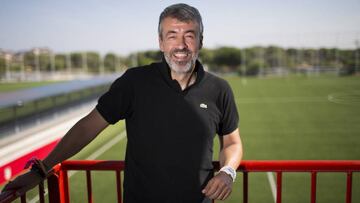 &Oacute;scar Fern&aacute;ndez, entrenador del Atl&eacute;tico B 2016-17.