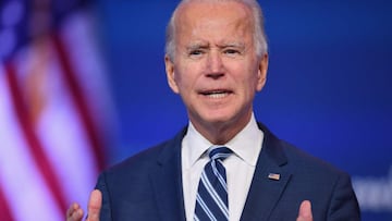 (FILES) In this file photo taken on November 10, 2020 US President-elect Joe Biden delivers remarks at The Queen in Wilmington, Delaware. - After Donald Trump in his first week as president spoke to Australia&#039;s prime minister, leaks of  the call left