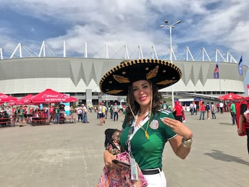 El color previo al México vs Corea del Sur