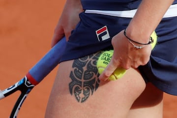 Tatuaje de Karolina Pliskova.