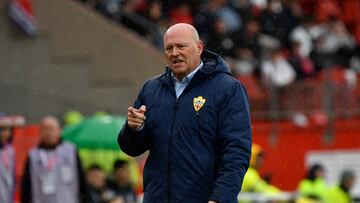 Pepe Mel, durante el Almería - Osasuna.