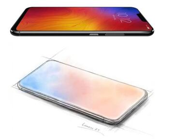 Abajo el diseño 'bezel-less' que Lenovo mostró hace un mes, arriba el móvil Lenovo Z5 presentado hoy